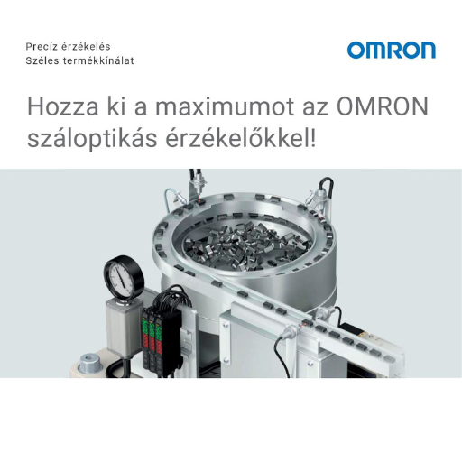 Akció! - Hozza ki a maximumot az OMRON száloptikás érzékelőkkel!